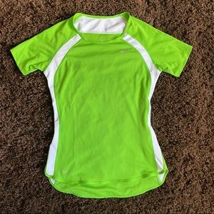 Nike Dri-fit Running t-shirt size XS in green